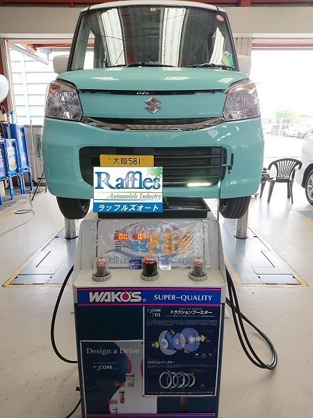 スズキ スペーシア MK42S 20万キロ目指して オートマフルード交換 CVTF