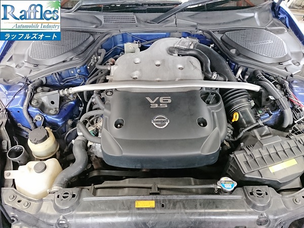 日産 フェアレディz Z33 エンジンオイル だだ漏れ 奈良県 奈良市 より ラッフルズオート トルコン太郎設置店 ワコーズ正規取り扱い店 日産 フェアレディz Z33 エンジンオイル だだ漏れ 奈良県 奈良市 より ラッフルズオート トルコン太郎設置店 ワコーズ正規取り扱い店