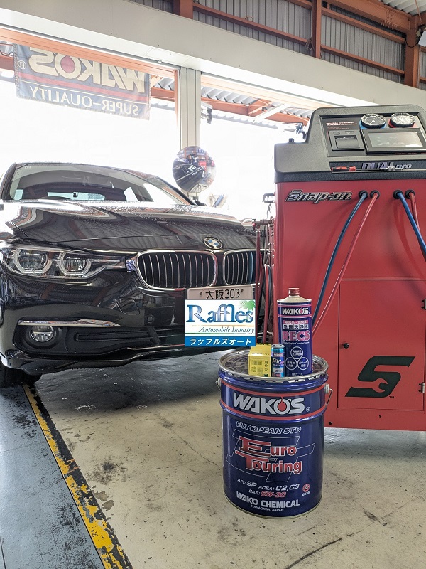 BMW 320i F30 吸気燃焼室洗浄 レックス施工 ✘ エンジンオイル交換